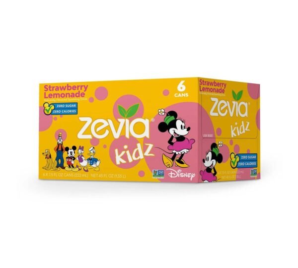 Zevia Kidz Strawberry Lemonade Zero Calorie Soda - Image 3